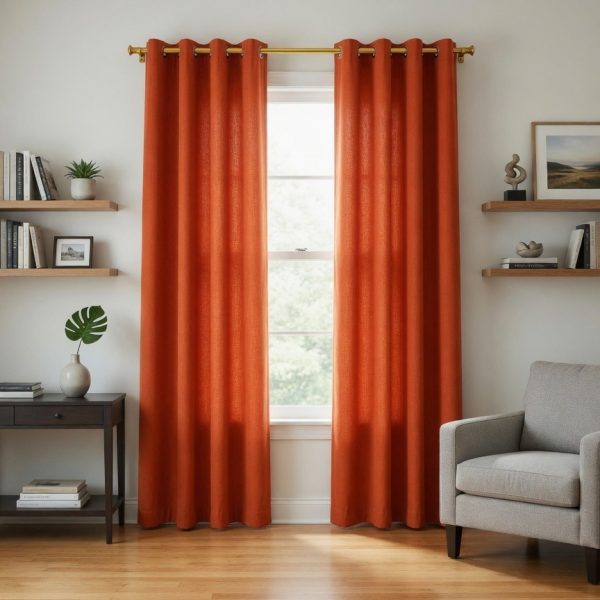 CORTINA SALA TELA LINO 140X230 GRUESA LLANA