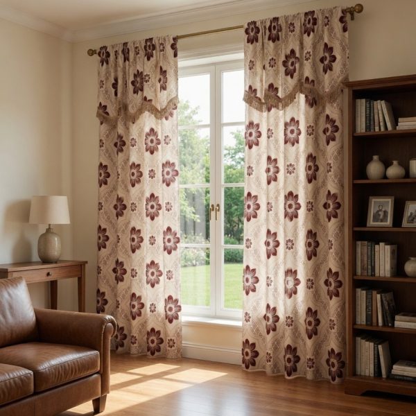 CORTINA  DE SALA G-893 - 850 DECORATIVA SOLO CORTINA PARA TUBO