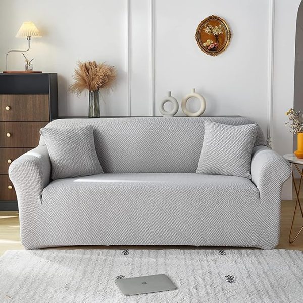 FORRO DE MUEBLE SIN FALDON LABERINTO GRIS 2P