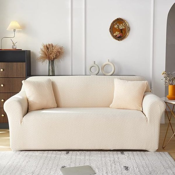 FORRO DE MUEBLE SIN FALDON LABERINTO BEIGE 2P