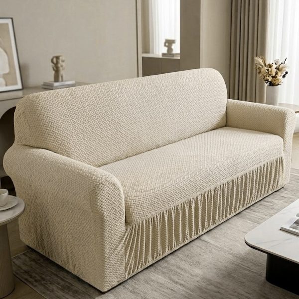 FORRO DE MUEBLE SIN FALDON LABERINTO BEIGE 3P