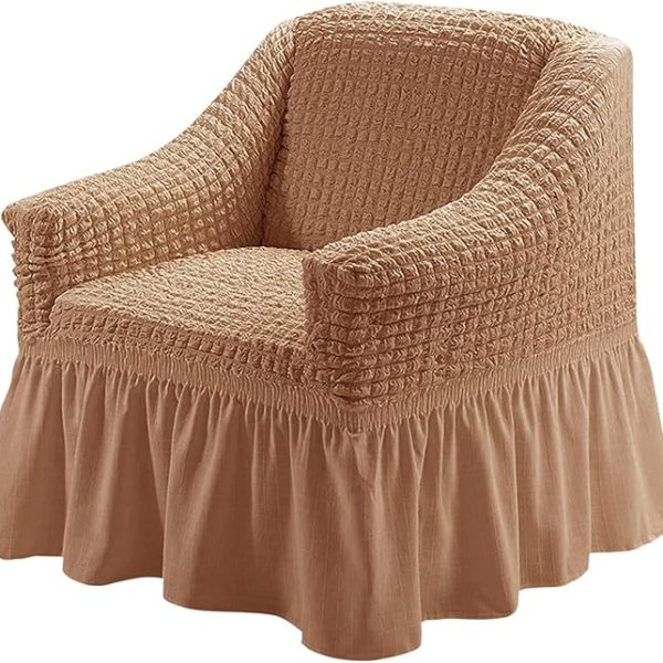 G25 FORRO DE MUEBLE CON FALDON BURBUJA CAFE CACAO 1P