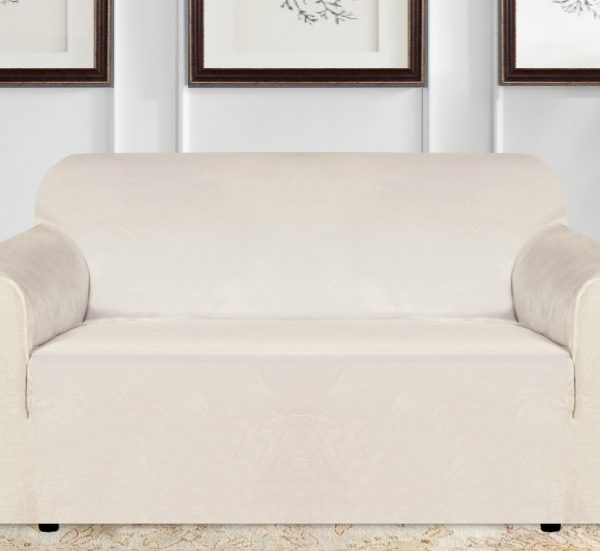 CPF25 FORRO DE MUEBLE GAMUZA SIN FALDON  CREMA 2P