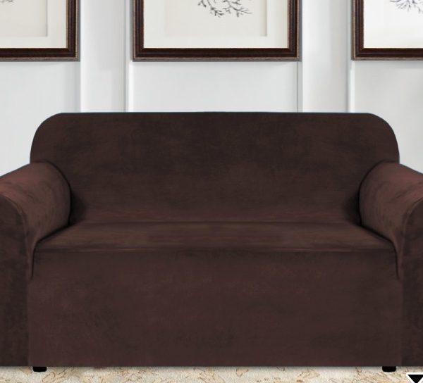 CPF25 FORRO DE MUEBLE GAMUZA SIN FALDON CAFE OSCURO 2P